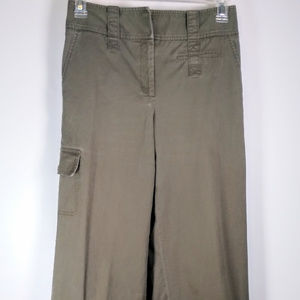 Worth Wide Leg Army Green Trouser Pant Size 6